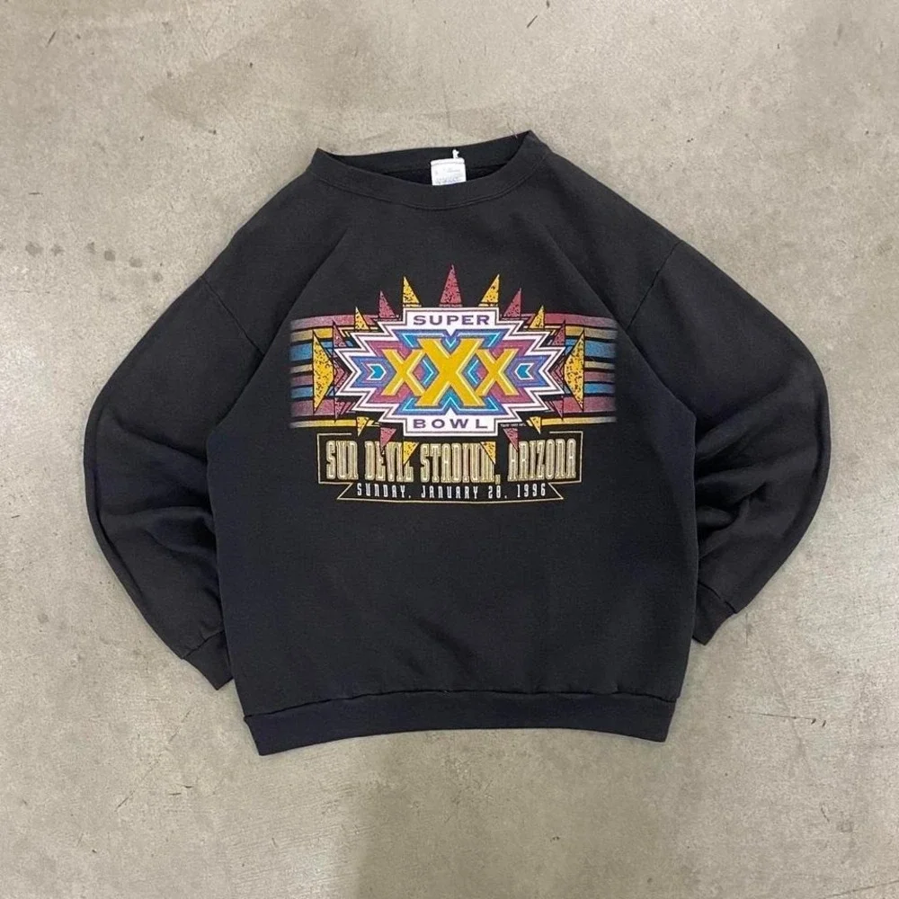 Vintage NFL‎ Super Bowl XXX Sun Devil Stadium Tempe Arizona ASU Crewneck Size L